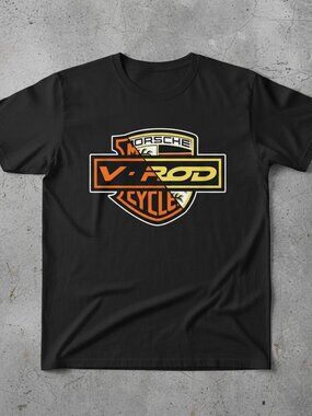 V-Rod Motorcycle Graphic Tee – Vintage Biker Style Shirt – Bold Logo Streetwear